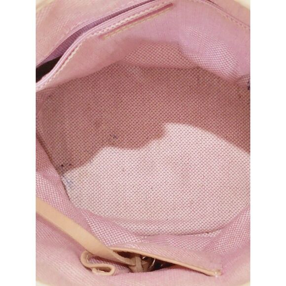 Dooney and Bourke VTG Canvas Leather Bucket Shoulder‎ Bag Pink 1970's  DAMAGE - Picture 10 of 16